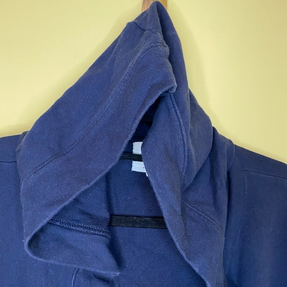 Banana Republic Navy Blue Women’s Hooded Open Front Cardigan Size Small - Picture 2 of 9